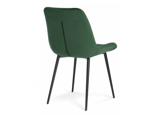 Стул на металлокаркасе Гояр изумрудный / черный глянец в Кургане