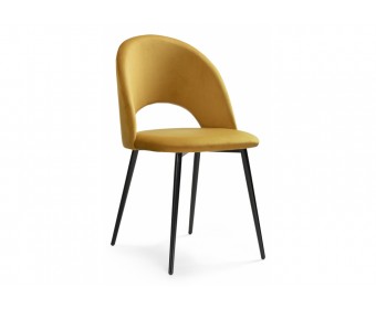 Стул на металлокаркасе Ирре confetti chai tea / черный глянец