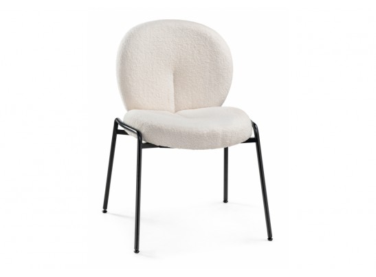 Стул на металлокаркасе Kalipso 1 white / black в Кургане