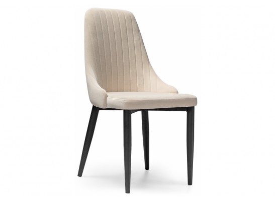 Стул на металлокаркасе Kora beige / black в Кургане