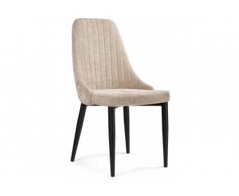 Стул на металлокаркасе Kora black / beige