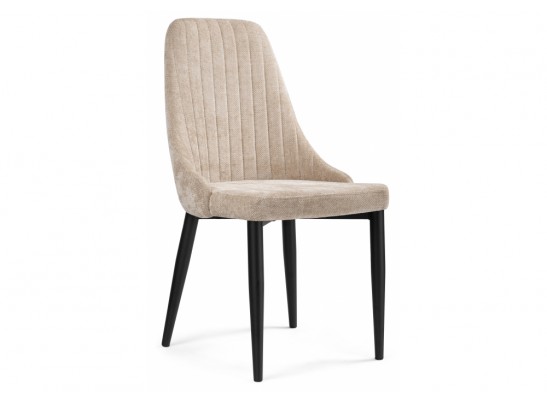 Стул на металлокаркасе Kora black / beige в Кургане