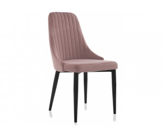 Стул на металлокаркасе Kora light purple / black