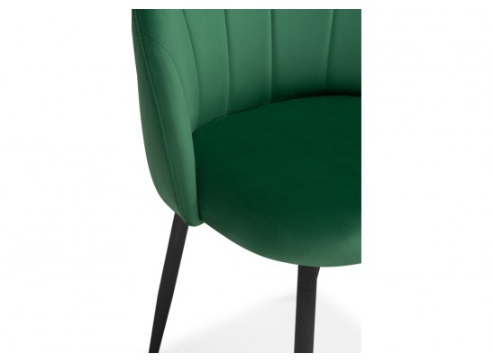 Стул на металлокаркасе Логан зеленый / черный в Кургане