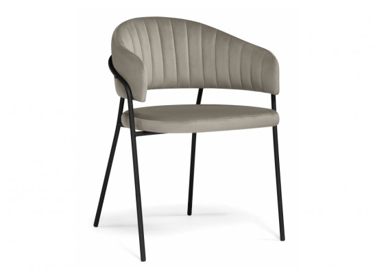 Стул на металлокаркасе Лукас бежевый / черный каркас в Кургане