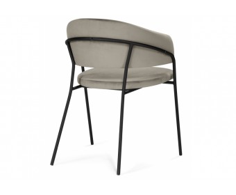 Стул на металлокаркасе Лукас бежевый / черный каркас