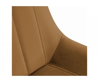 Стул на металлокаркасе SHT-ST37/S64 горчичный / черный муар