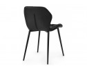 Стул на металлокаркасе Вальд экокожа черный / черный глянец в Кургане
