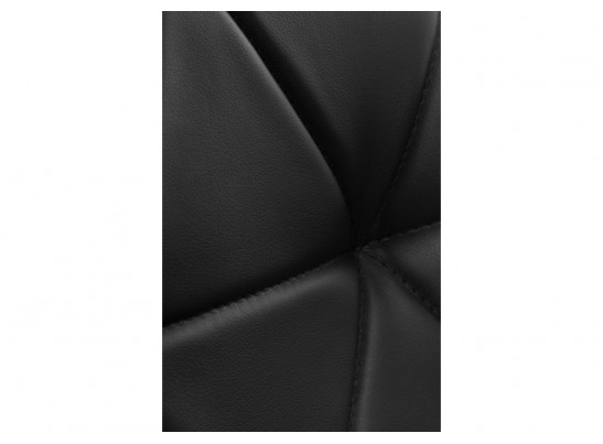 Стул на металлокаркасе Вальд экокожа черный / черный глянец в Кургане