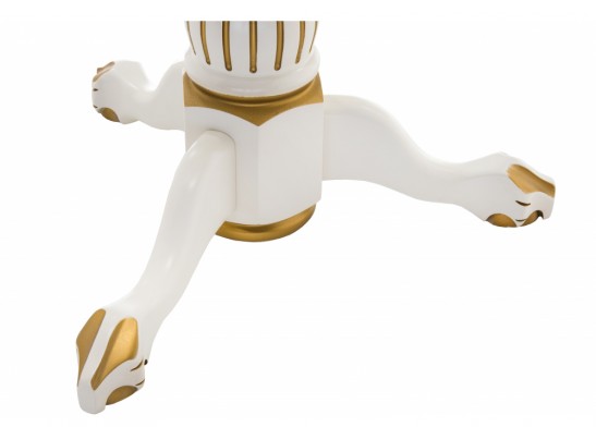 Журнальный столик Бернард молочный / золотая патина в Кургане