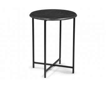 Журнальный столик Грейс мрамор черный / черный