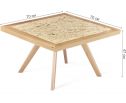 Журнальный столик SHT-S39 70 / 70 дуб / OSB прозрачный лак в Кургане