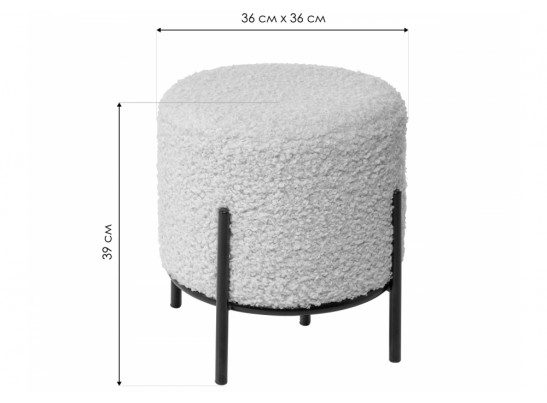 Пуф Mona-П коричневый в Кургане