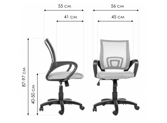Компьютерное кресло Turin серое в Кургане