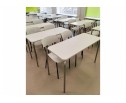 Деревянный стол SHT-T35 70/50 белый матовый / хром лак в Кургане