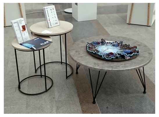 Журнальный столик SHT-CT7 дуб беленый / черный муар в Кургане