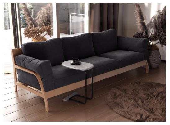 Приставной столик SHT-CT23 мокрый асфальт / черный муар в Кургане