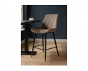 Полубарный стул Вейв латте / черный в Кургане