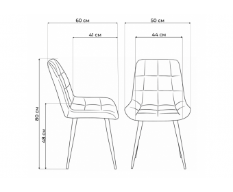 Стул на металлокаркасе Челси К фисташковый (zd 651) / белый