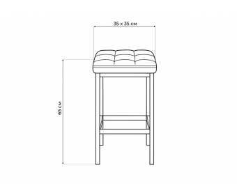 Барный стул Лофт микровелюр катания изумруд / черный матовый