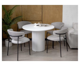 Стол Барел 100 белый / белый