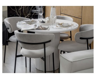 Стол Барел 100 белый / белый