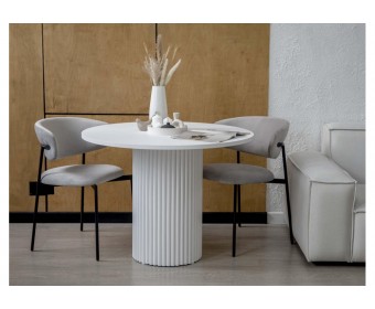 Стол Барел 100 белый / белый