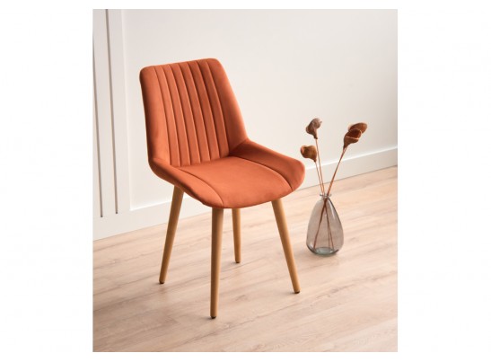 Деревянный стул Седа терракотовый (zd 432) / светлое дерево в Кургане