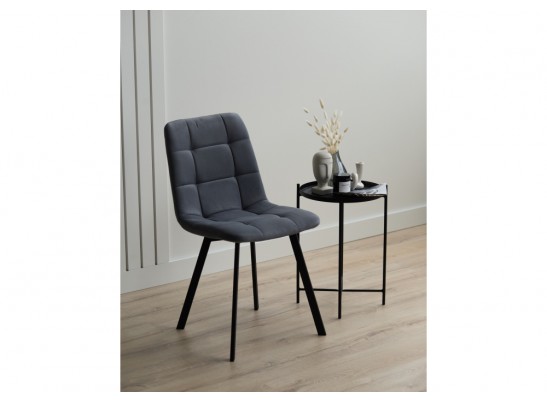 Стул на металлокаркасе Чилли темно-серый / черный в Кургане