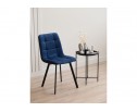 Стул на металлокаркасе Чилли синий / черный