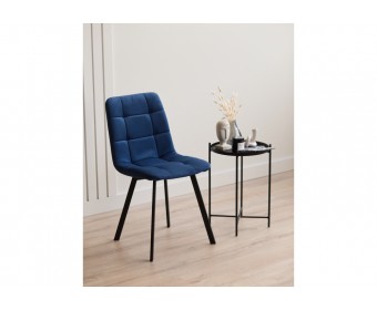 Стул на металлокаркасе Чилли синий / черный