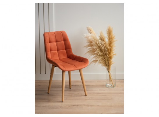 Деревянный стул Челси 360 терракотовый (zd 432) / светлое дерево в Кургане