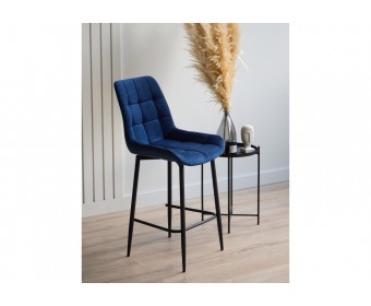 Полубарный стул Челси 360 синий (zd 798) / черный
