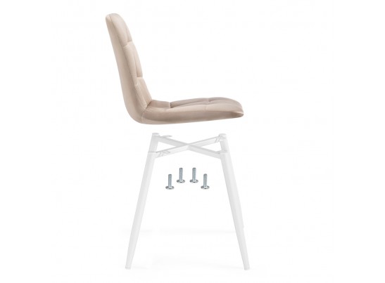 Стул на металлокаркасе Чилли К бежевый velutto 05 / черный в Кургане