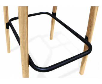 Барный стул SHT-ST19/S94 белый / прозрачный лак