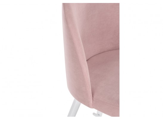 Барный стул Сондре пыльно-розовый / белый каркас в Кургане