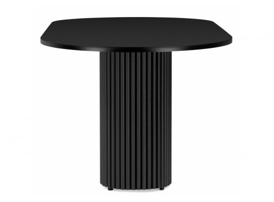 Деревянный стол Барон О 200 х 90 черная пленка шагрень / черный в Кургане