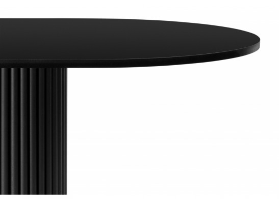 Деревянный стол Барон О 200 х 90 черная пленка шагрень / черный в Кургане