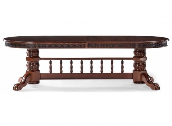 Деревянный стол Кассиль 260(330)х110х77 орех с коричневой патиной в Кургане