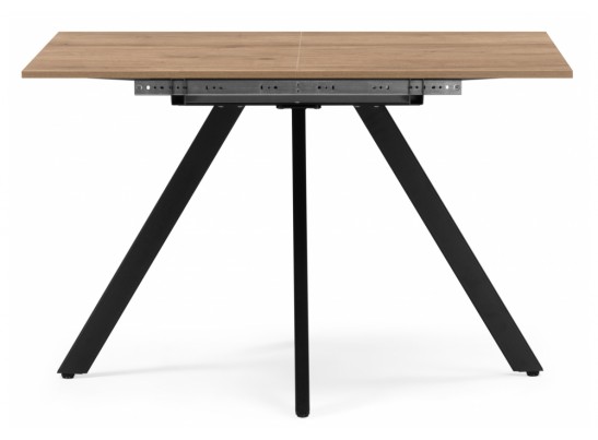 Деревянный стол Райн 116(160)x77 раздвижной дуб табачный / черный в Кургане