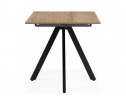 Деревянный стол Райн 116(160)x77 раздвижной дуб табачный / черный в Кургане