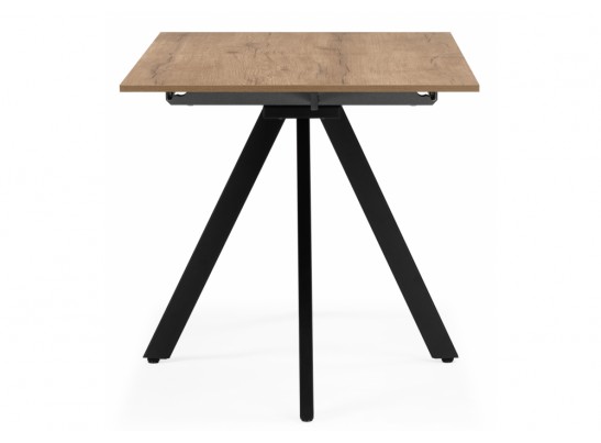 Деревянный стол Райн 116(160)x77 раздвижной дуб табачный / черный в Кургане