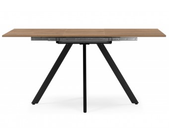 Деревянный стол Райн 116(160)x77 раздвижной дуб табачный / черный