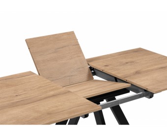 Деревянный стол Райн 116(160)x77 раздвижной дуб табачный / черный