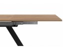 Деревянный стол Райн 116(160)x77 раздвижной дуб табачный / черный в Кургане