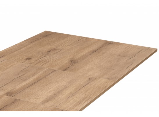 Деревянный стол Райн 116(160)x77 раздвижной дуб табачный / черный в Кургане