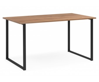 Деревянный стол Лиман 117 х 77 дуб крафт золотой / черный матовый