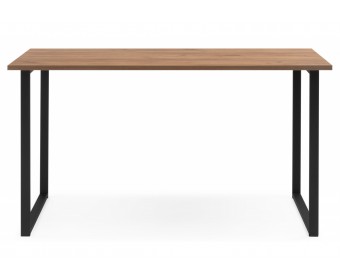 Деревянный стол Лиман 117 х 77 дуб крафт золотой / черный матовый