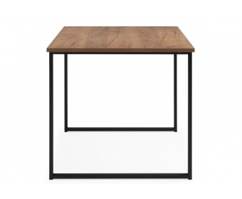 Деревянный стол Лиман 117 х 77 дуб крафт золотой / черный матовый