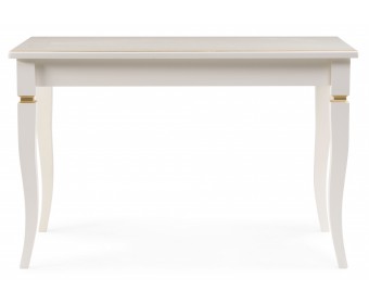 Деревянный стол Лорентайн прямоугольный слоновая кость / золото